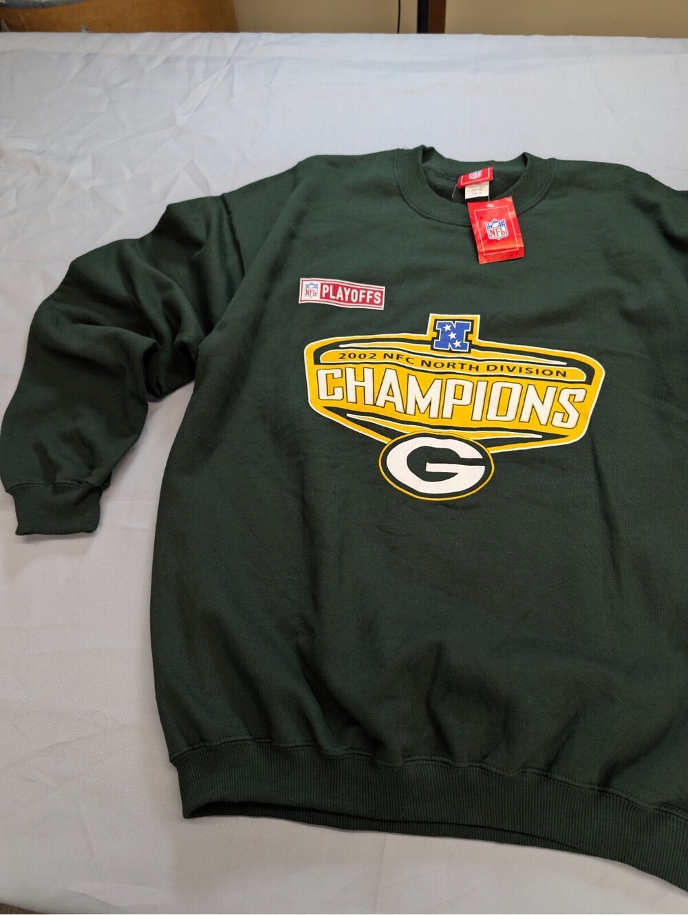 Green Bay Packers 2002 NFC Champions Sweatshirt Vintage L